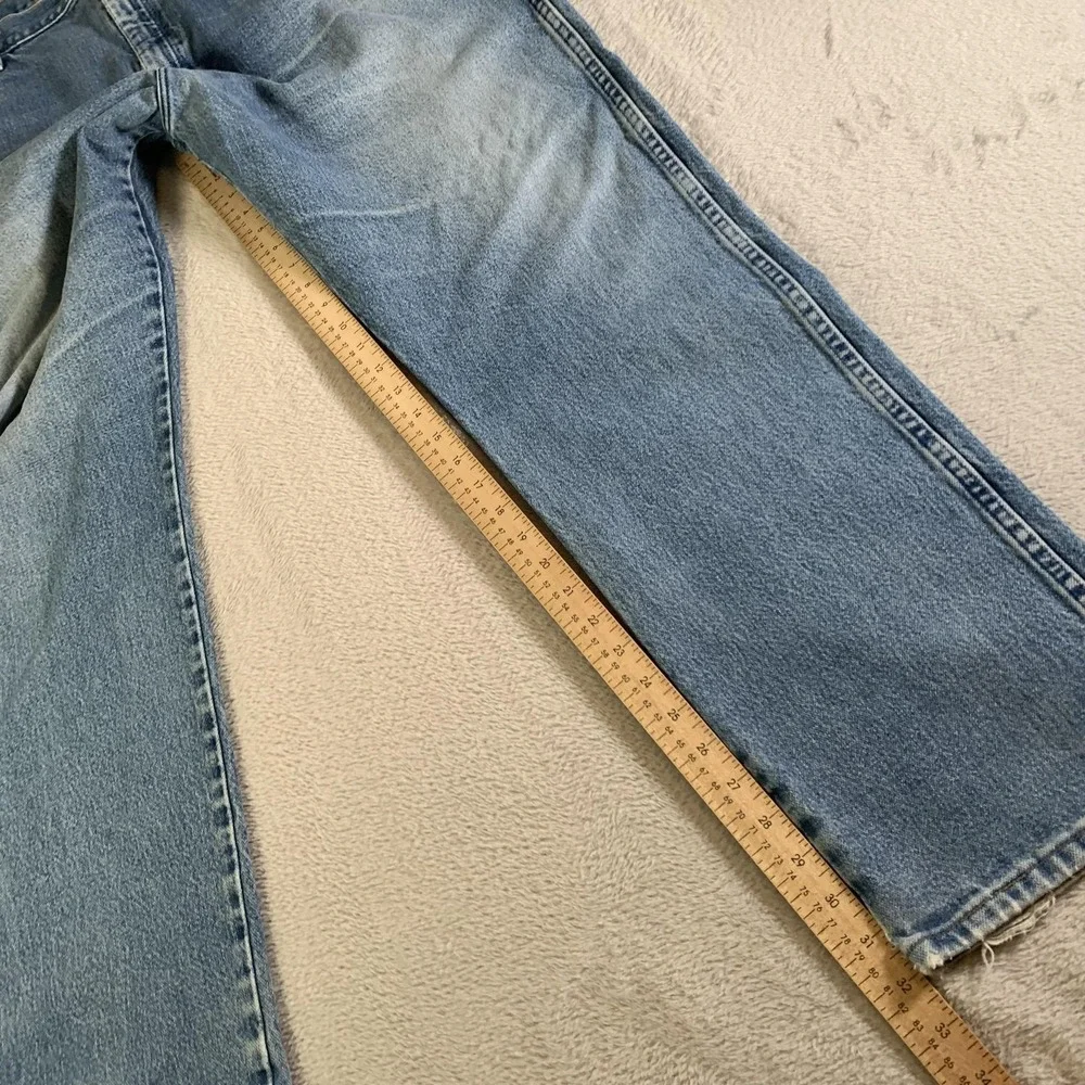 Vintage Wrangler 13MWZGK Cowboy Cut‎ Jeans Mens 40x32 Light Wash Blue Straight